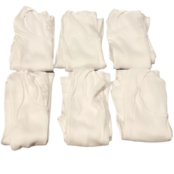 NNT 6 x Fruit of The Loom cotton blend comfortable fitted sleeveless tank top L - Picture 2 of 2